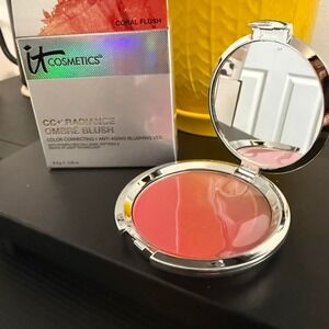 IT Cosmetics CC+ Radiance Ombre Blush in Coral Flush NIB